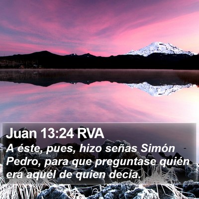 Juan 13:24 RVA Bible Verse Image