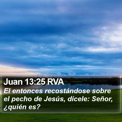 Juan 13:25 RVA Bible Verse Image