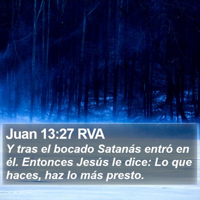 Juan 13:27 RVA Bible Verse Image