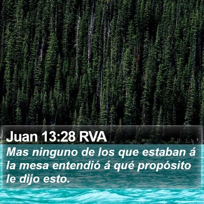 Juan 13:28 RVA Bible Verse Image