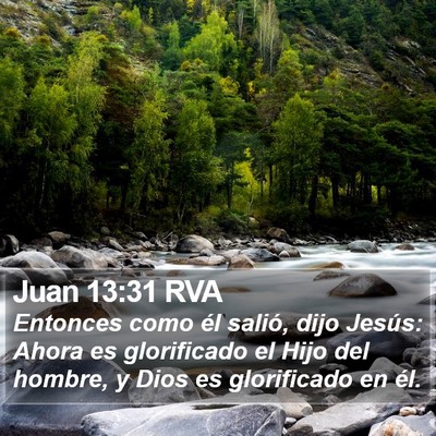 Juan 13:31 RVA Bible Verse Image