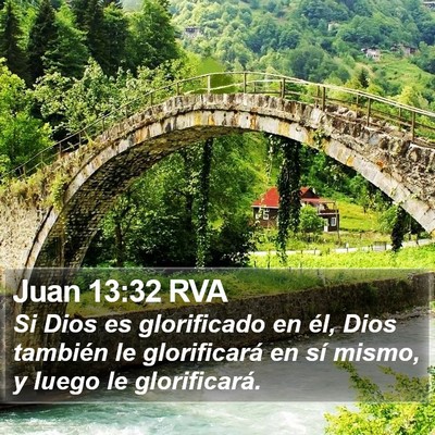 Juan 13:32 RVA Bible Verse Image