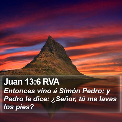 Juan 13:6 RVA Bible Verse Image