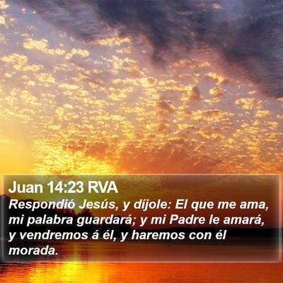 Juan 14:23 RVA Bible Verse Image