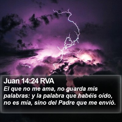 Juan 14:24 RVA Bible Verse Image
