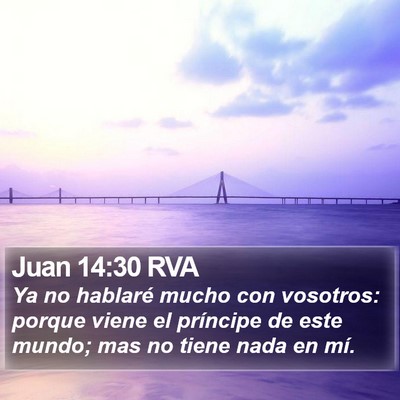 Juan 14:30 RVA Bible Verse Image