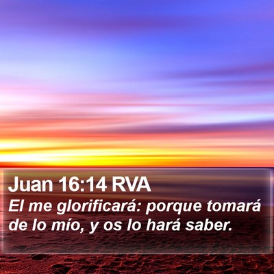 Juan 16:14 RVA Bible Verse Image