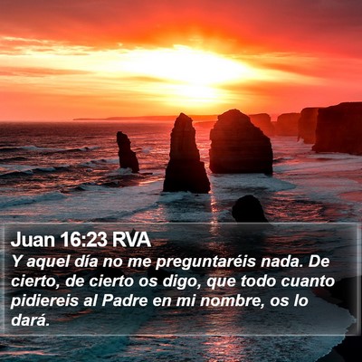 Juan 16:23 RVA Bible Verse Image