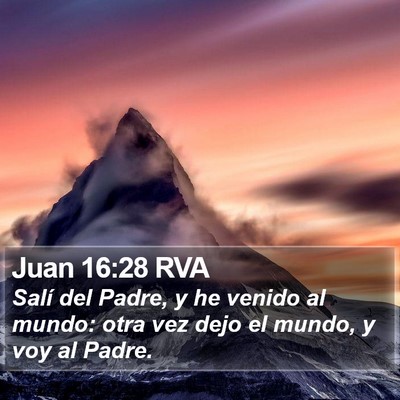 Juan 16:28 RVA Bible Verse Image