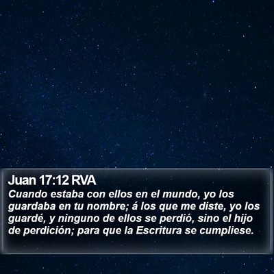 Juan 17:12 RVA Bible Verse Image