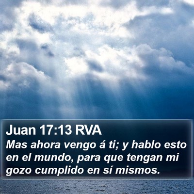 Juan 17:13 RVA Bible Verse Image