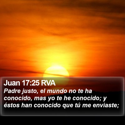 Juan 17:25 RVA Bible Verse Image