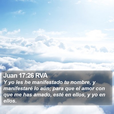 Juan 17:26 RVA Bible Verse Image