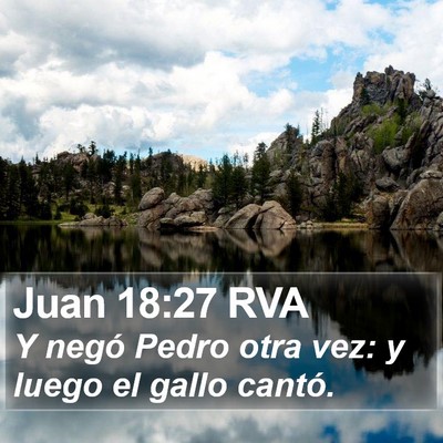 Juan 18:27 RVA Bible Verse Image