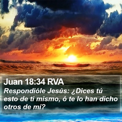 Juan 18:34 RVA Bible Verse Image