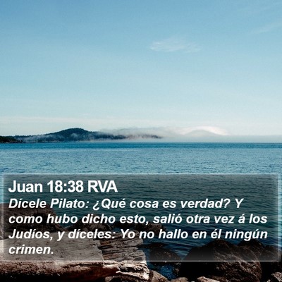 Juan 18:38 RVA Bible Verse Image