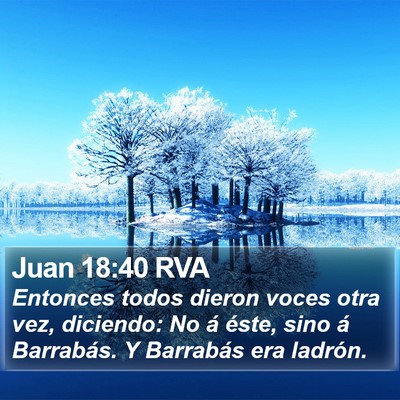 Juan 18:40 RVA Bible Verse Image