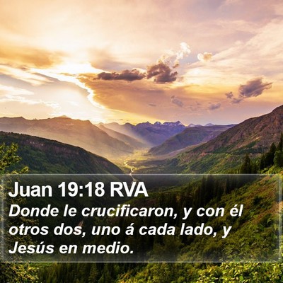 Juan 19:18 RVA Bible Verse Image
