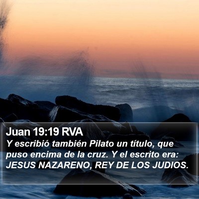 Juan 19:19 RVA Bible Verse Image