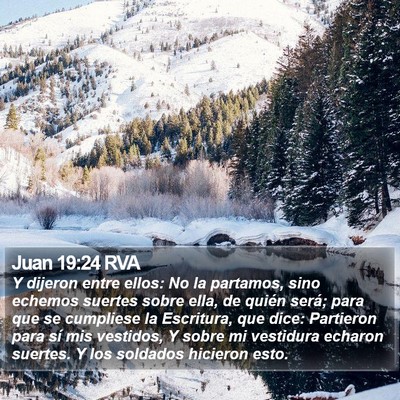 Juan 19:24 RVA Bible Verse Image