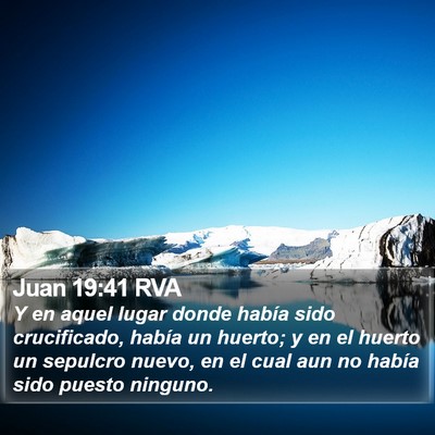 Juan 19:41 RVA Bible Verse Image