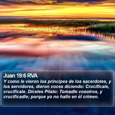 Juan 19:6 RVA Bible Verse Image