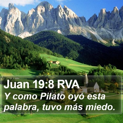 Juan 19:8 RVA Bible Verse Image