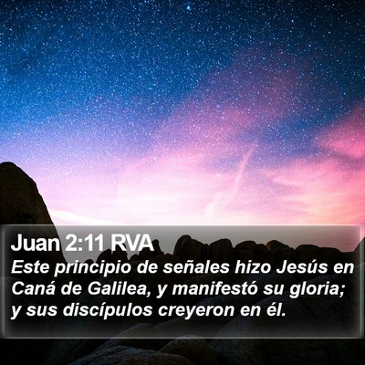 Juan 2:11 RVA Bible Verse Image