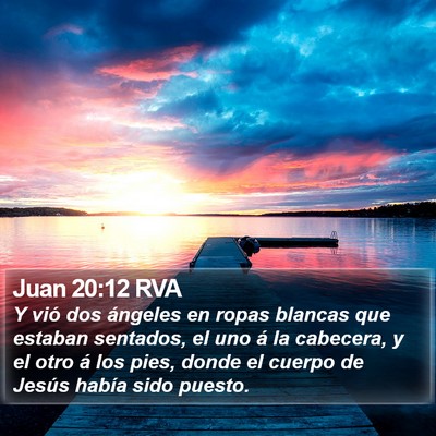 Juan 20:12 RVA Bible Verse Image