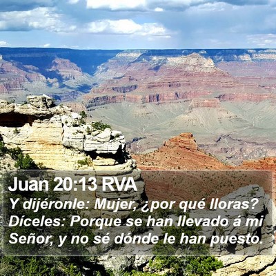 Juan 20:13 RVA Bible Verse Image