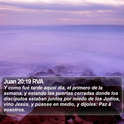 Juan 20:19 RVA Bible Verse Image