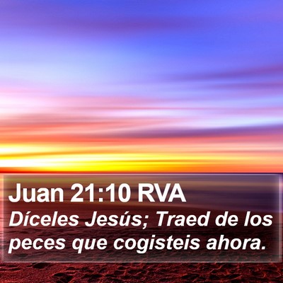 Juan 21:10 RVA Bible Verse Image