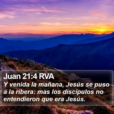 Juan 21:4 RVA Bible Verse Image