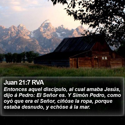 Juan 21:7 RVA Bible Verse Image