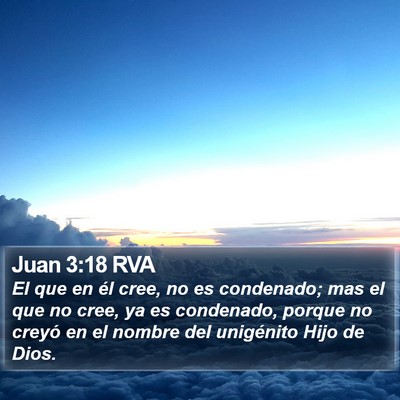 Juan 3:18 RVA Bible Verse Image