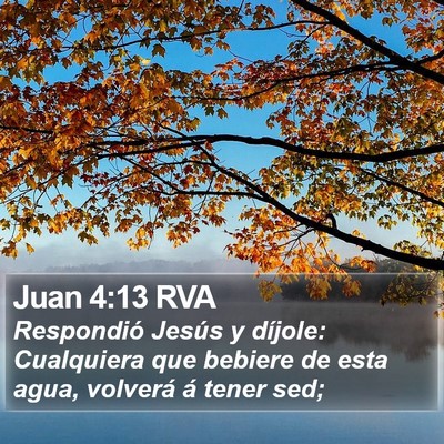 Juan 4:13 RVA Bible Verse Image