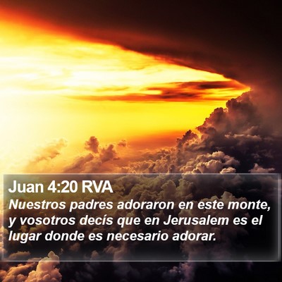 Juan 4:20 RVA Bible Verse Image