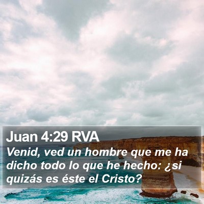 Juan 4:29 RVA Bible Verse Image