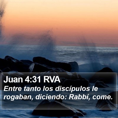 Juan 4:31 RVA Bible Verse Image