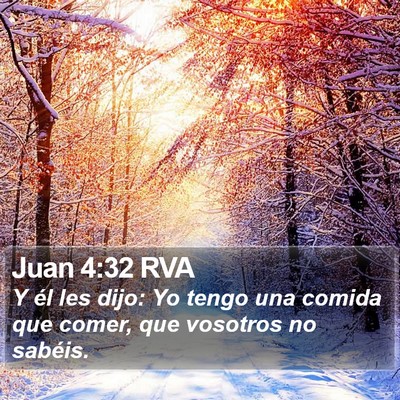 Juan 4:32 RVA Bible Verse Image