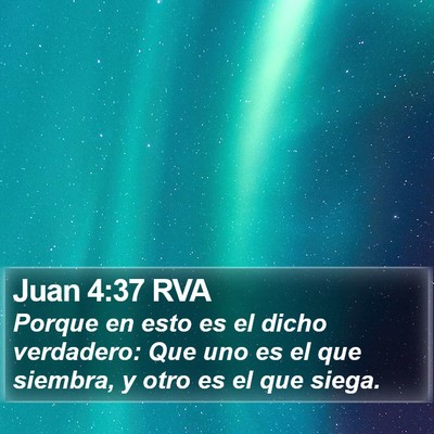 Juan 4:37 RVA Bible Verse Image