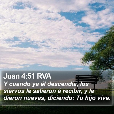 Juan 4:51 RVA Bible Verse Image