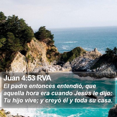 Juan 4:53 RVA Bible Verse Image