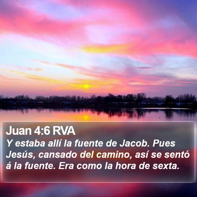 Juan 4:6 RVA Bible Verse Image