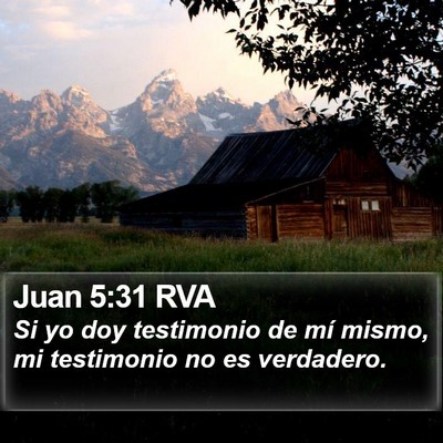 Juan 5:31 RVA Bible Verse Image