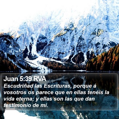 Juan 5:39 RVA Bible Verse Image