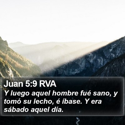 Juan 5:9 RVA Bible Verse Image