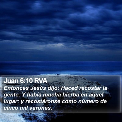Juan 6:10 RVA Bible Verse Image
