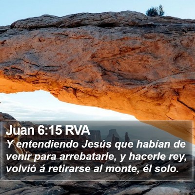 Juan 6:15 RVA Bible Verse Image
