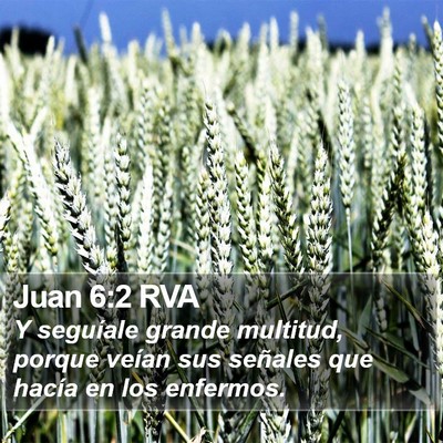 Juan 6:2 RVA Bible Verse Image